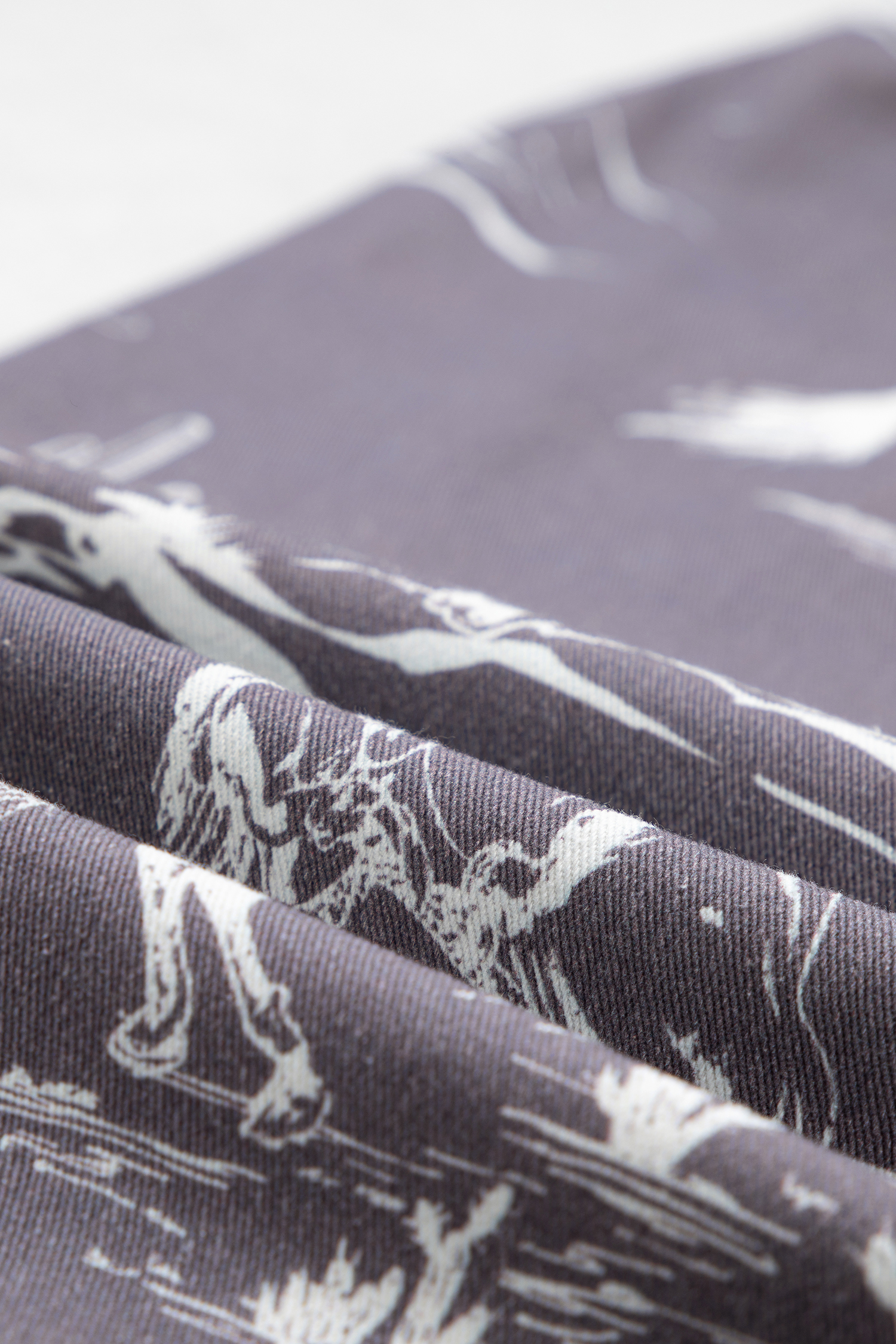Gray Wild West Riding Vintage Printed Shift Jeans view 18