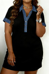 Black Plus Size Mini Dresses
