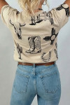 Beige Tops & Tees