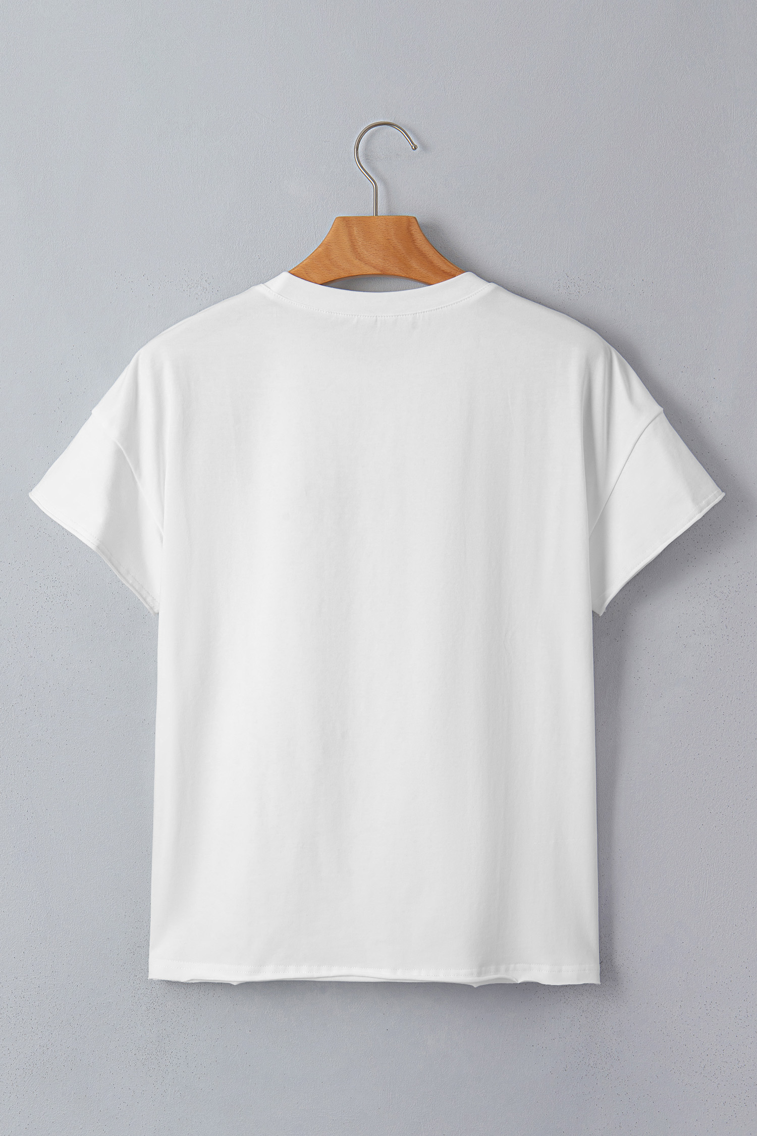 White Western Fashion Embroidered Casual Tee view 13