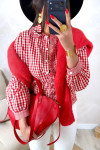 Red Blouses & Shirts