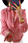 Red Blouses & Shirts