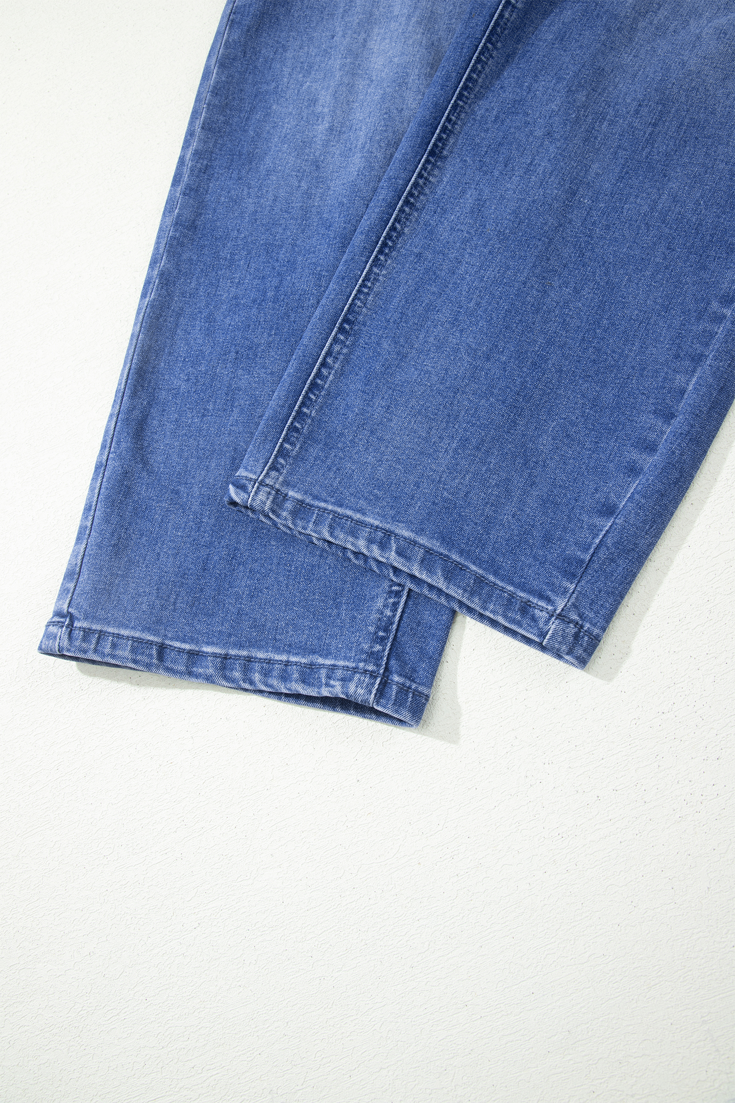 Ashleigh Blue Drawstring Waist Ankle Length Casual Jeans Regular Fit Pocket Detail Denim Pants view 18