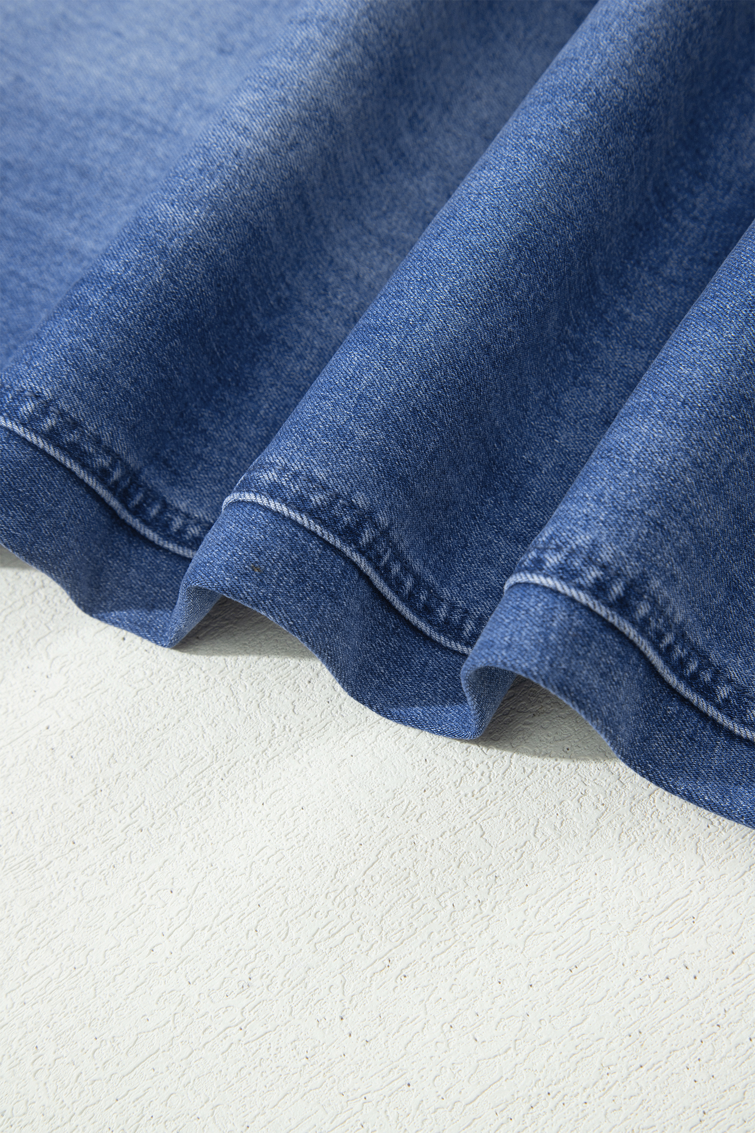 Ashleigh Blue Drawstring Waist Ankle Length Casual Jeans Regular Fit Pocket Detail Denim Pants view 9