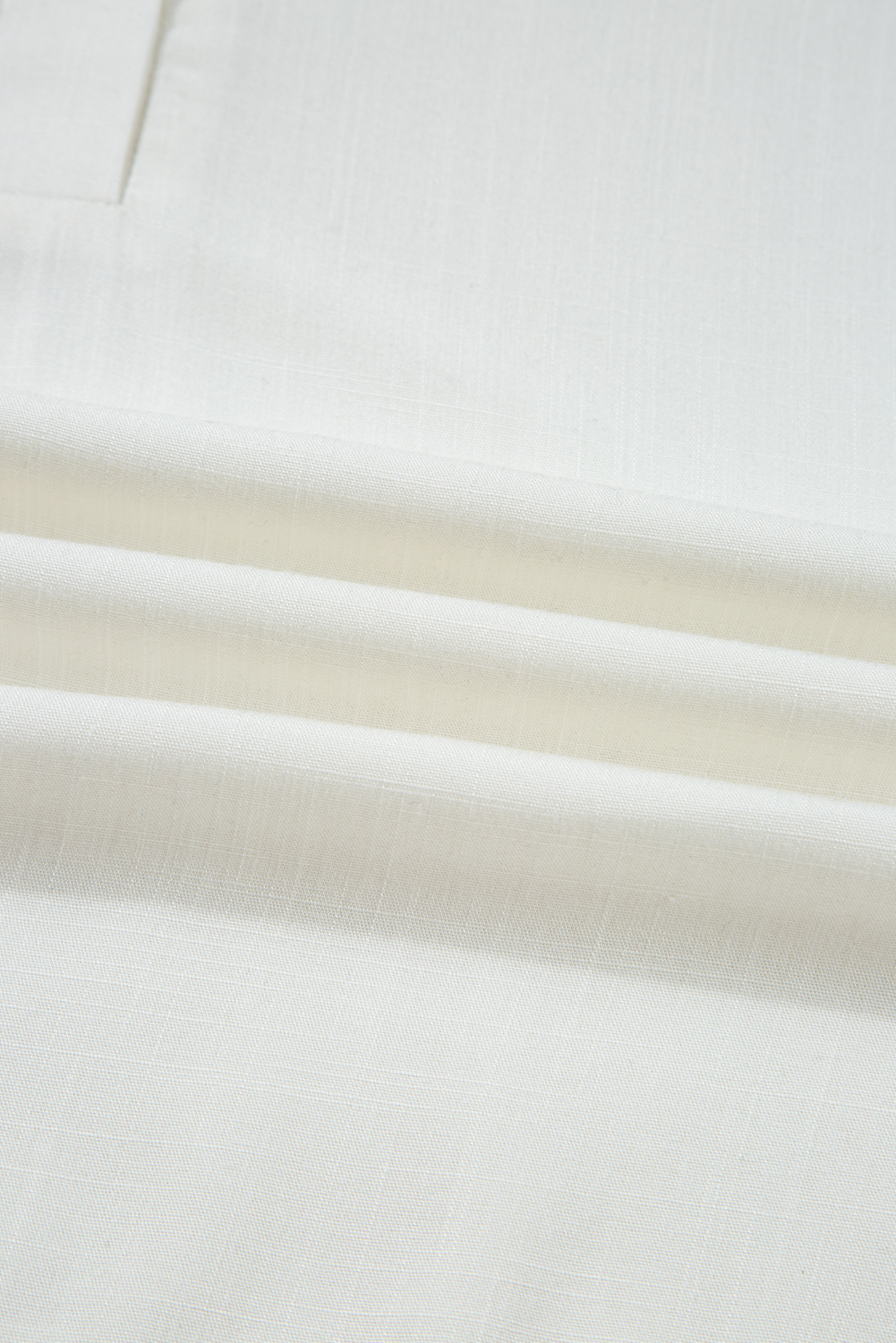 White Ruffle Elastic Cuffs Puffy Long Sleeve Button Down Shirt view 12
