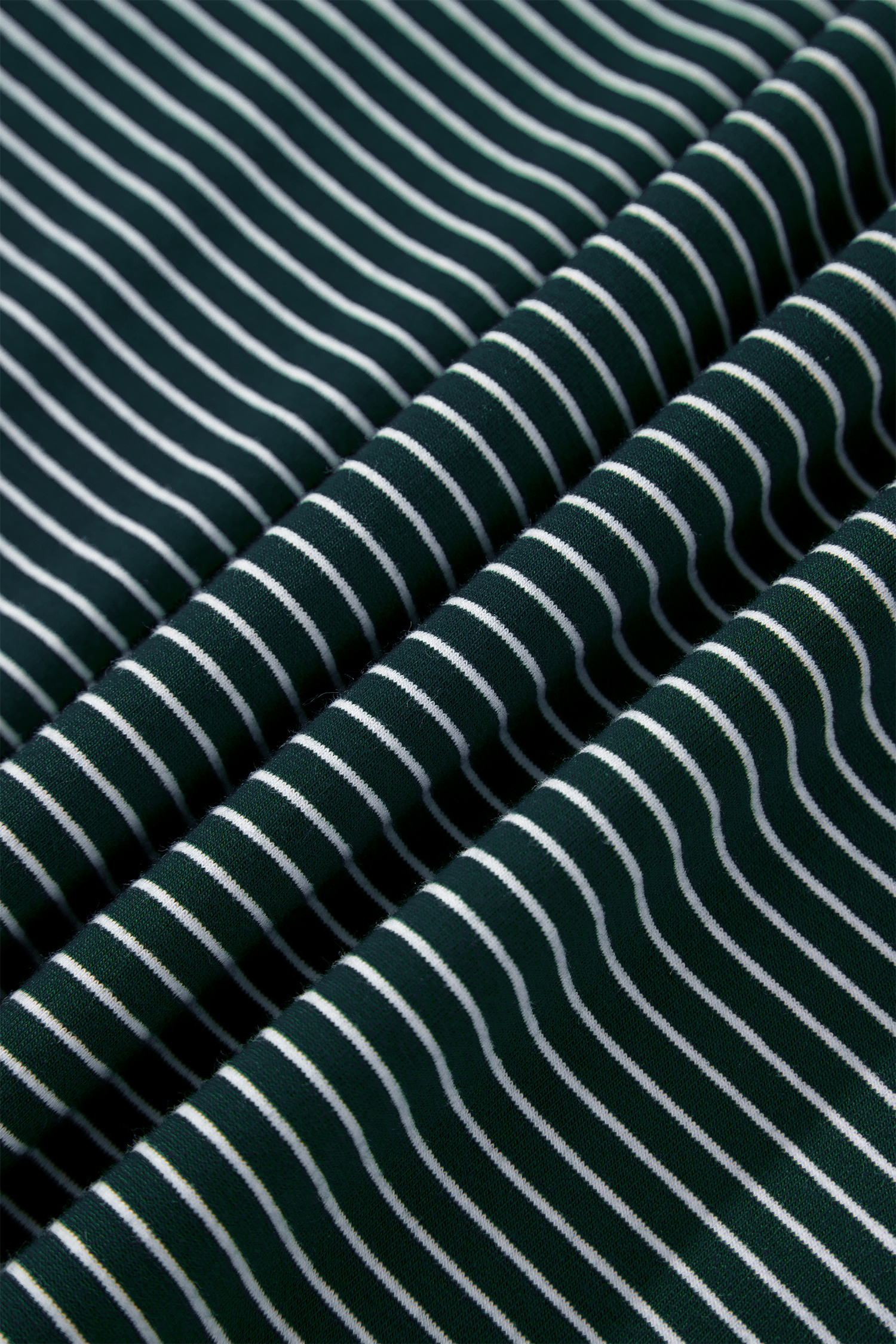 Green Stripe High Neck Dropped Shoulder Long Sleeve Casual Top view 17