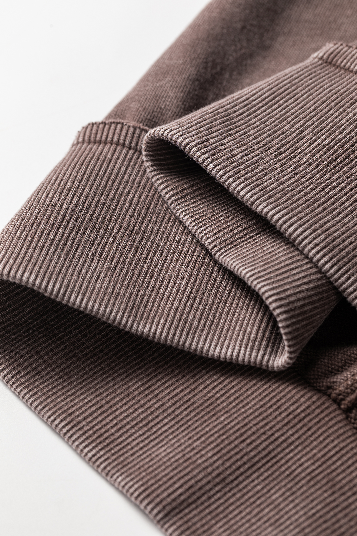 Dark Brown 3/4 Sleeve Mineral Wash Loose Cotton Top view 14