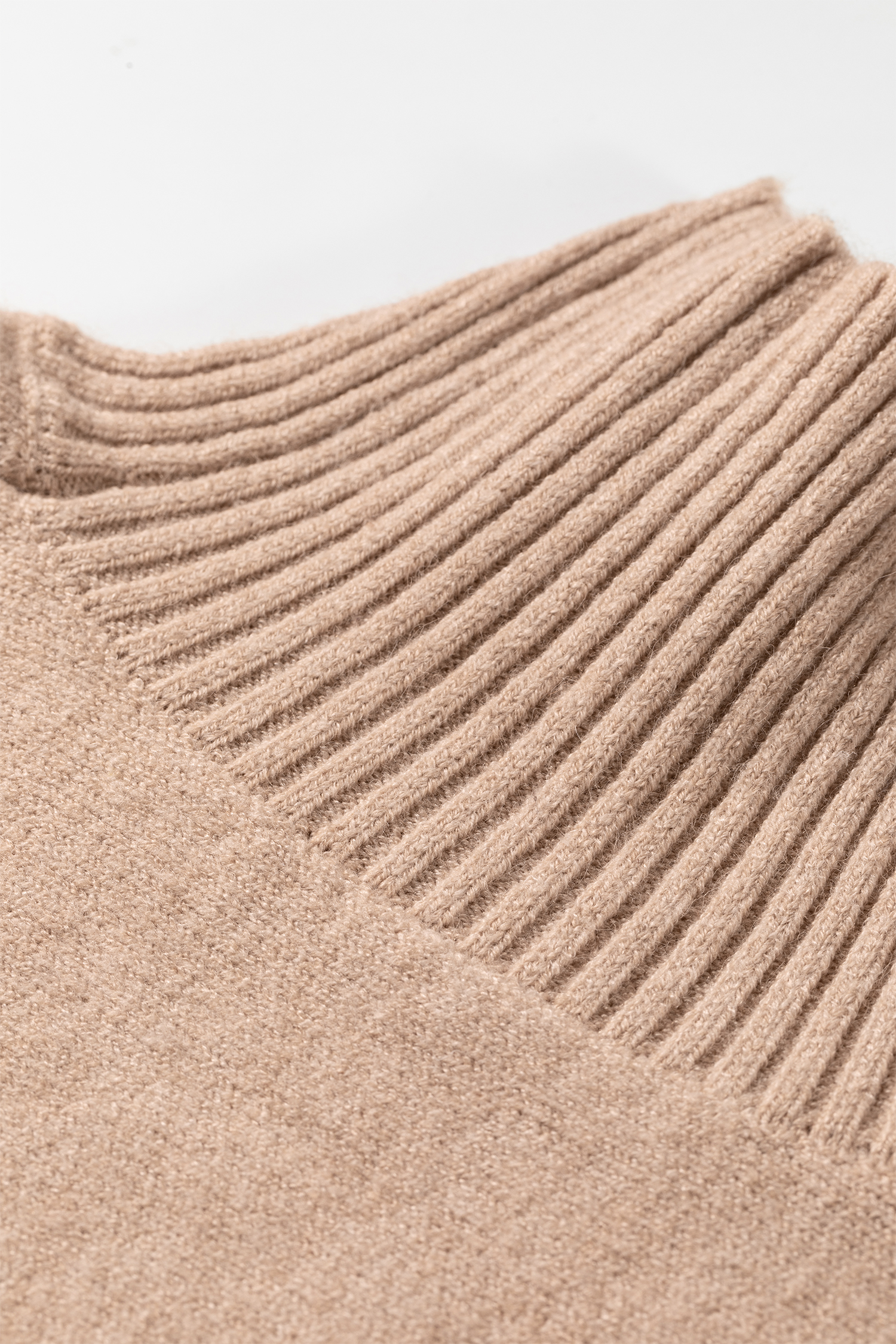 Beige Short Sleeve Sweaters