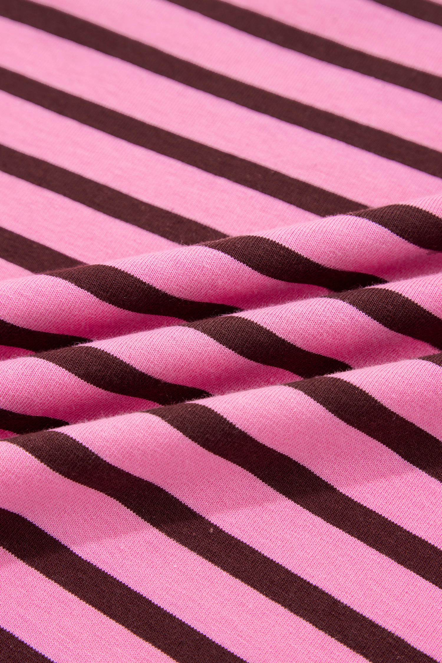 Pink Stripe V Neck Drop Shoulder Long Sleeve Top view 21